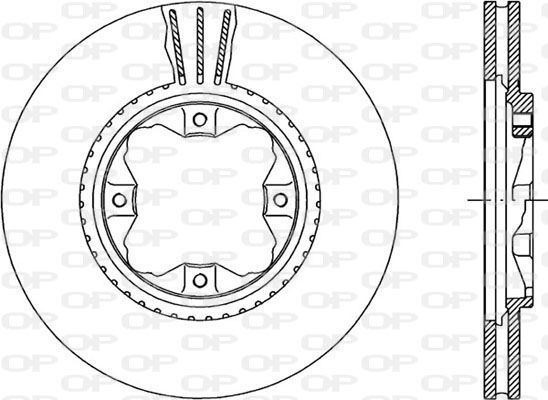 OPEN PARTS Тормозной диск BDR1220.20